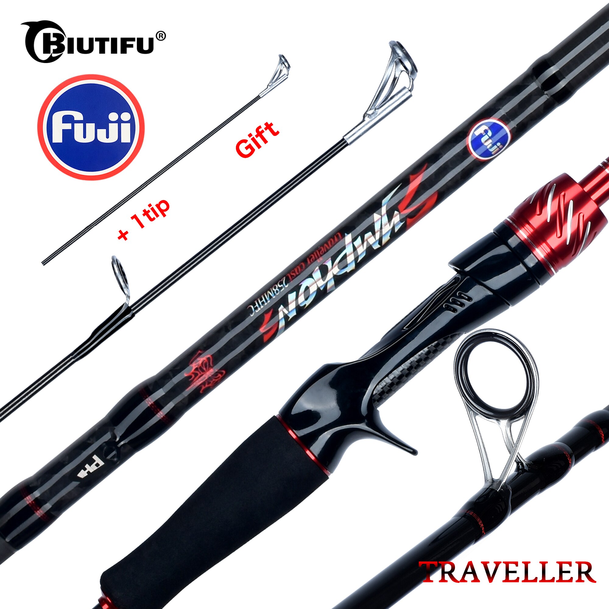 Fishing Rod Ice - BIUTIFU Viajante Spinning Casting Fuji Isca