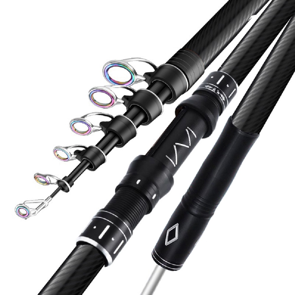 Fishing Rod Surf - Vara de pesca telescópica de 2.1-4.5m,