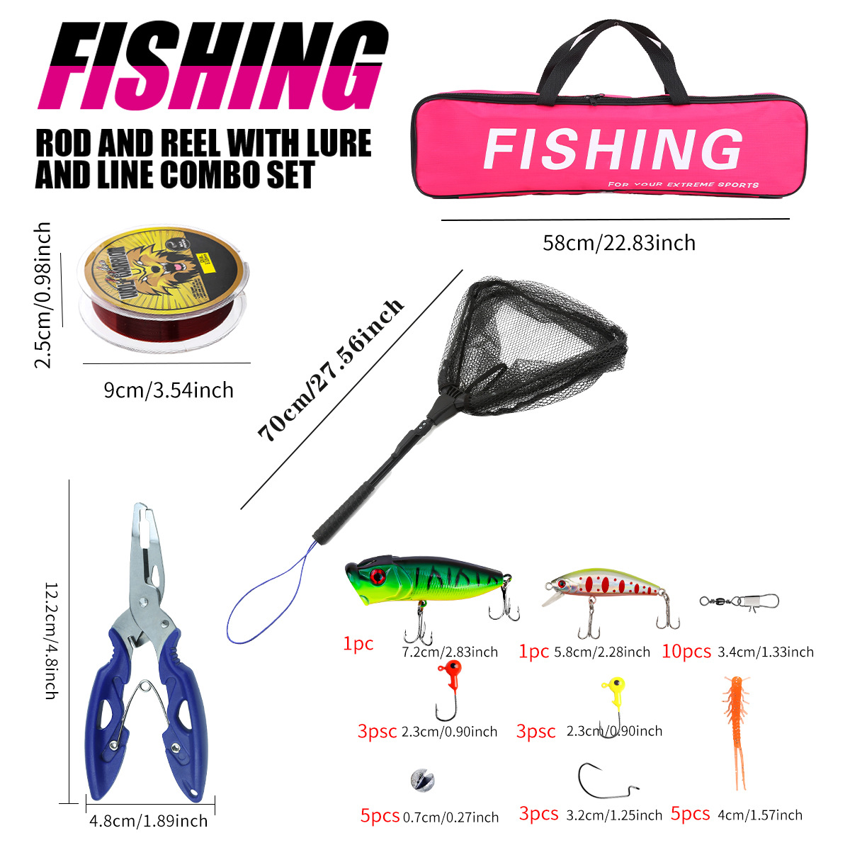 Conjunto completo de vara de p - Fishing Rod Spinning avaliação e preço
