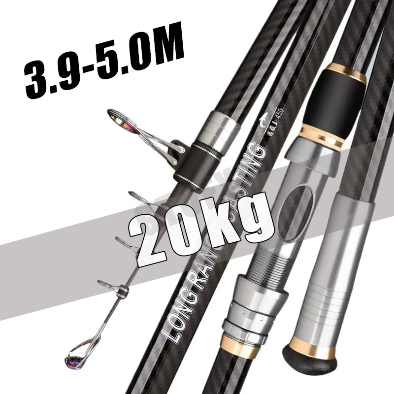 Vara de pesca telescópica 3.9m - Fishing Rod Surf avaliação e preço