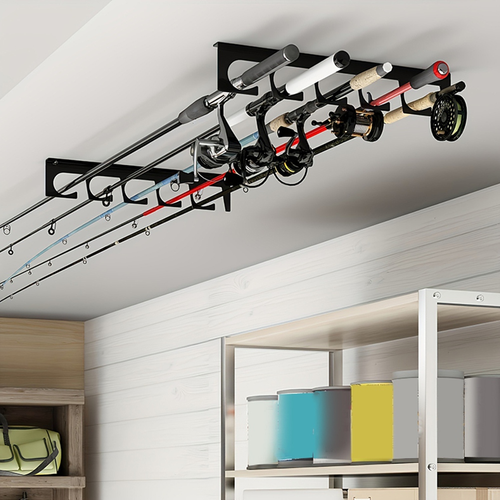 Suporte de Metal para Varas de - Fishing Rod Rack avaliação e preço