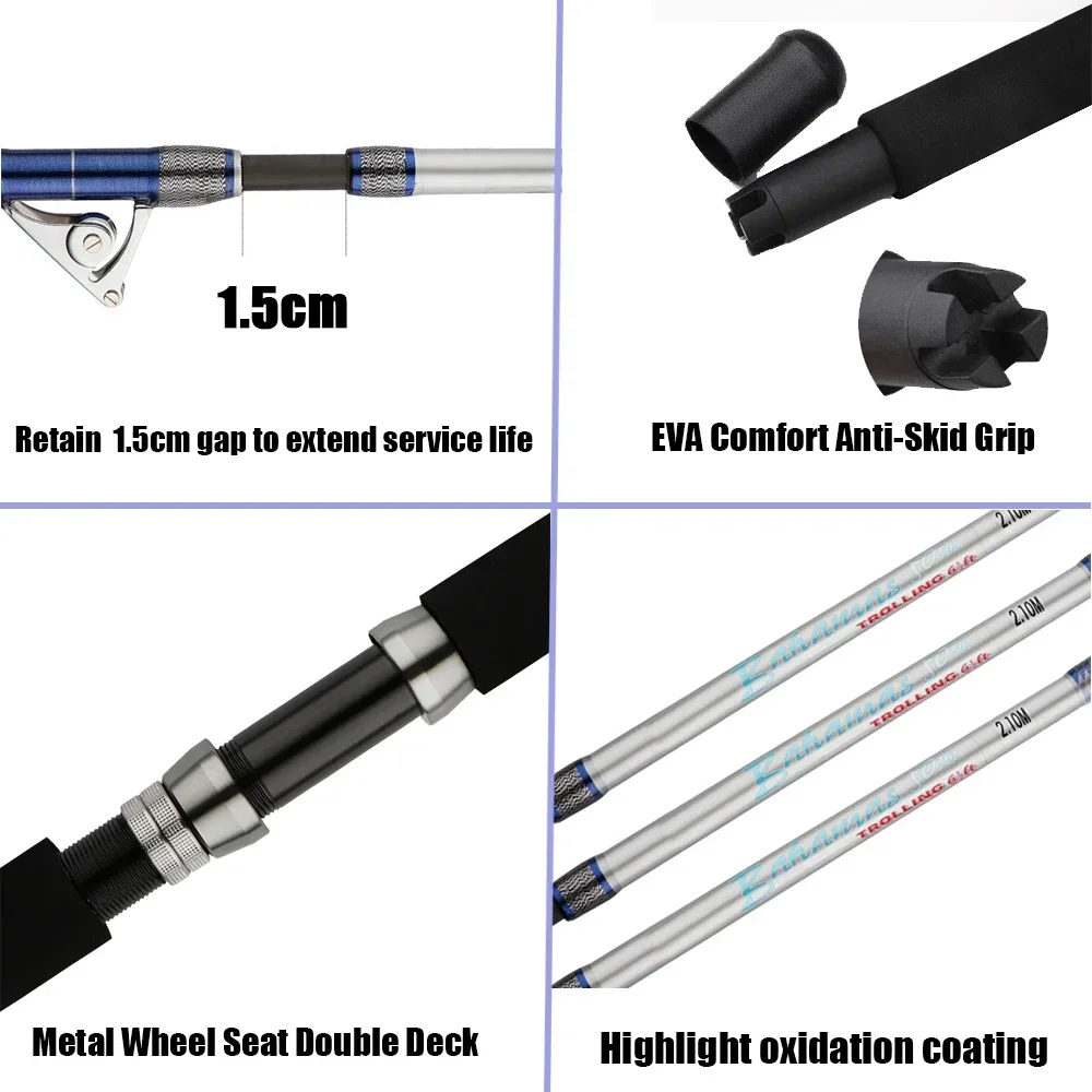 Vara de pesca giratória de águ - Fishing Rod Surf avaliação e preço